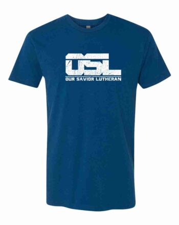 Our Savior Lutheran Short Sleeve T-shirt (Blue) | Soft & Breathable