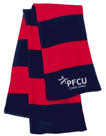 PFCU – Striped Knit Scarf | Elegant & Warm